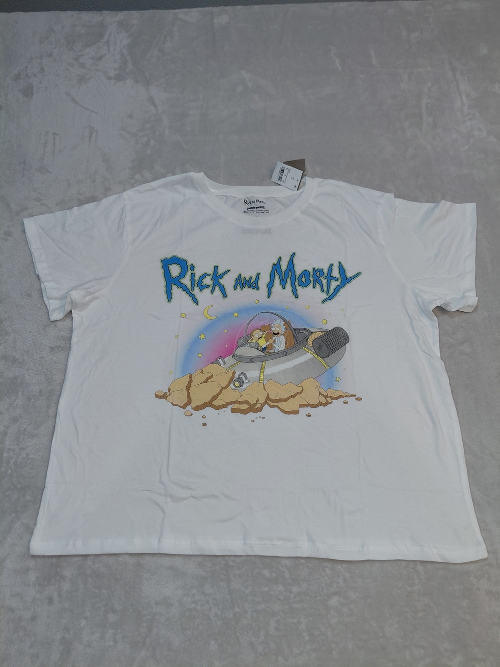 Brand New NWT Rick and Morty Space Cruiser Graphic Tee By Adult Swim
